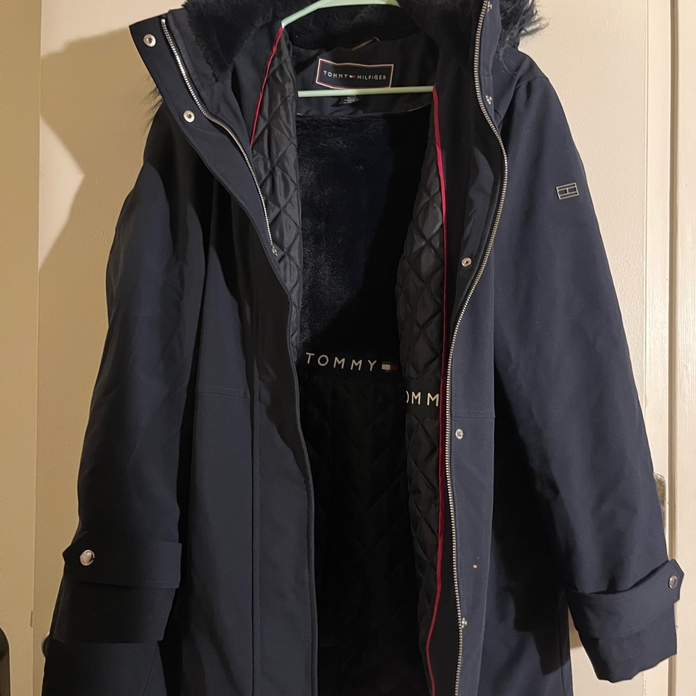 Tommy Hilfiger Women's Dark Blue Ski Jacket